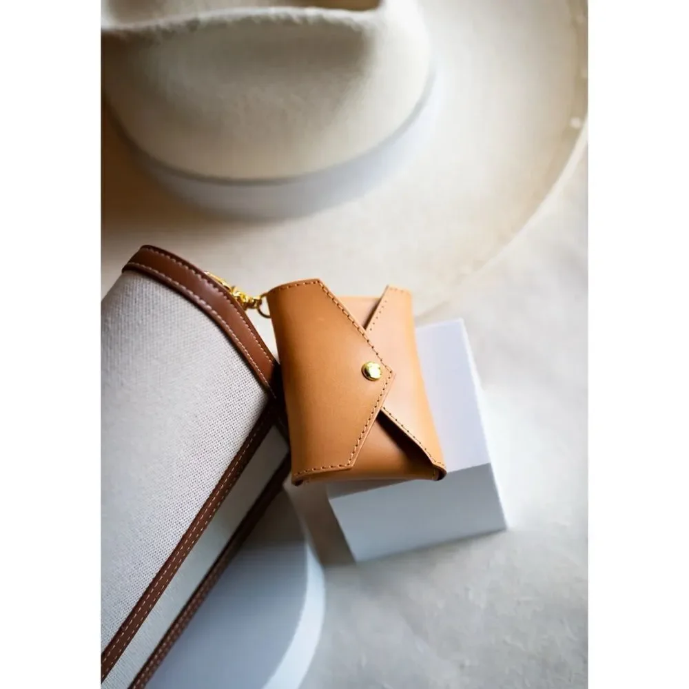 Sidecar Leather ID Envelope in Carrot / New No Box